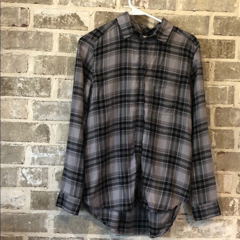 grey and black flannel